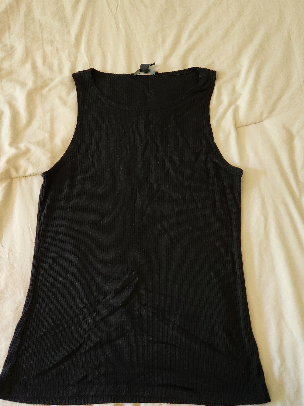 Forever 21 Black Ribbed Tank Top